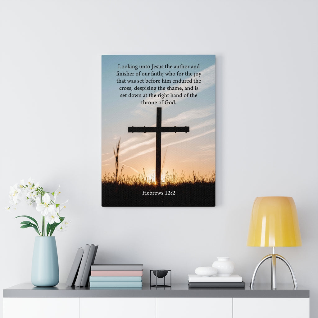 Scripture Walls Jesus The Anchor and Finisher Hebrews 12:2 Wall Art Christian Home Decor Unframed-Express Your Love Gifts