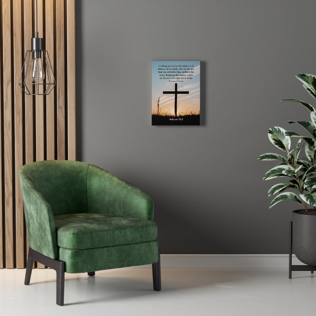 Scripture Walls Jesus The Anchor and Finisher Hebrews 12:2 Wall Art Christian Home Decor Unframed-Express Your Love Gifts