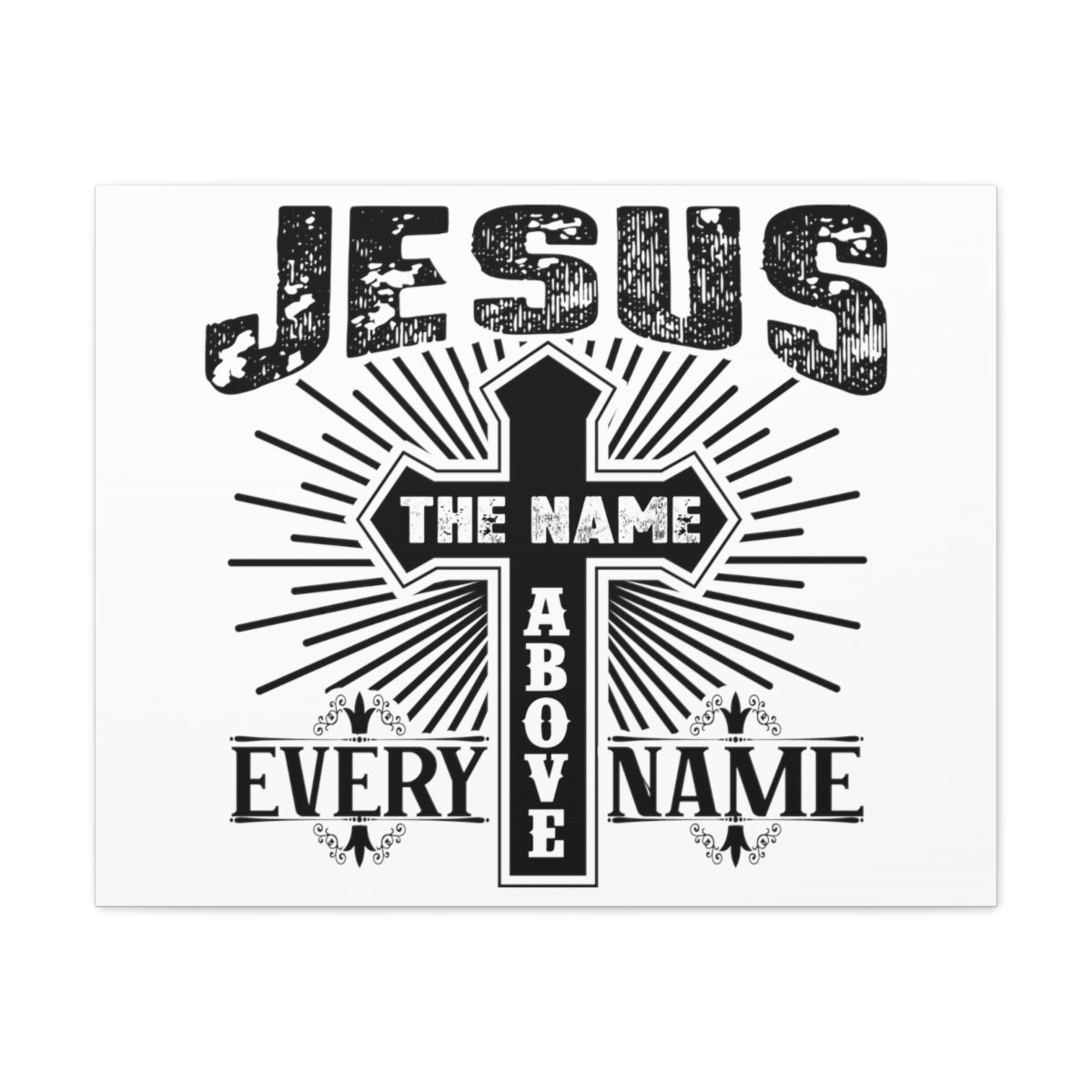 Scripture Walls Jesus The Name Philippians 2:9 Christian Wall Art Print Ready to Hang Unframed-Express Your Love Gifts