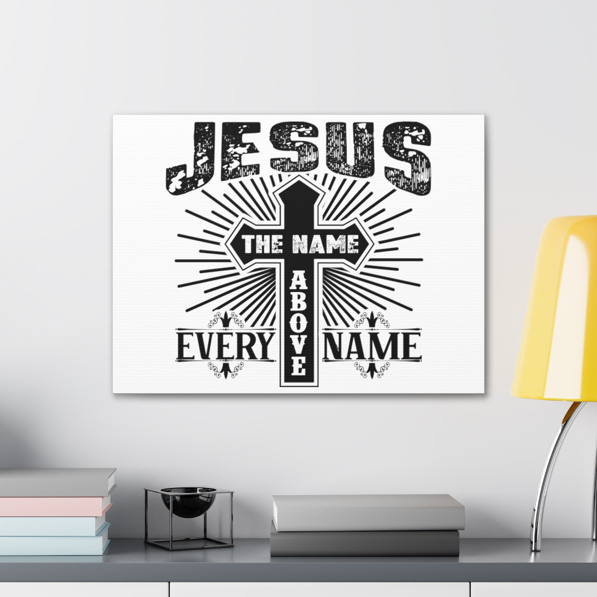 Scripture Walls Jesus The Name Philippians 2:9 Christian Wall Art Print Ready to Hang Unframed-Express Your Love Gifts