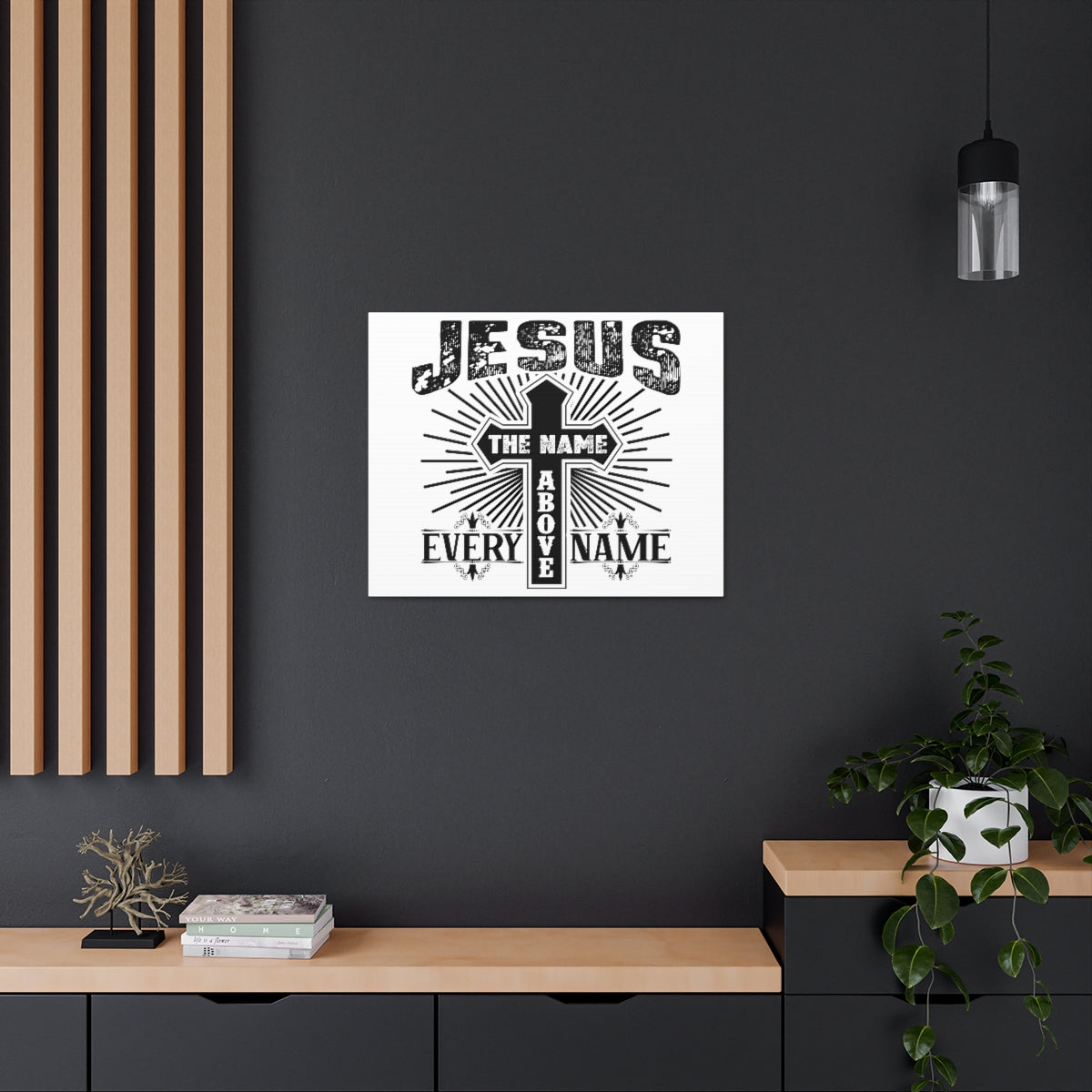Scripture Walls Jesus The Name Philippians 2:9 Christian Wall Art Print Ready to Hang Unframed-Express Your Love Gifts