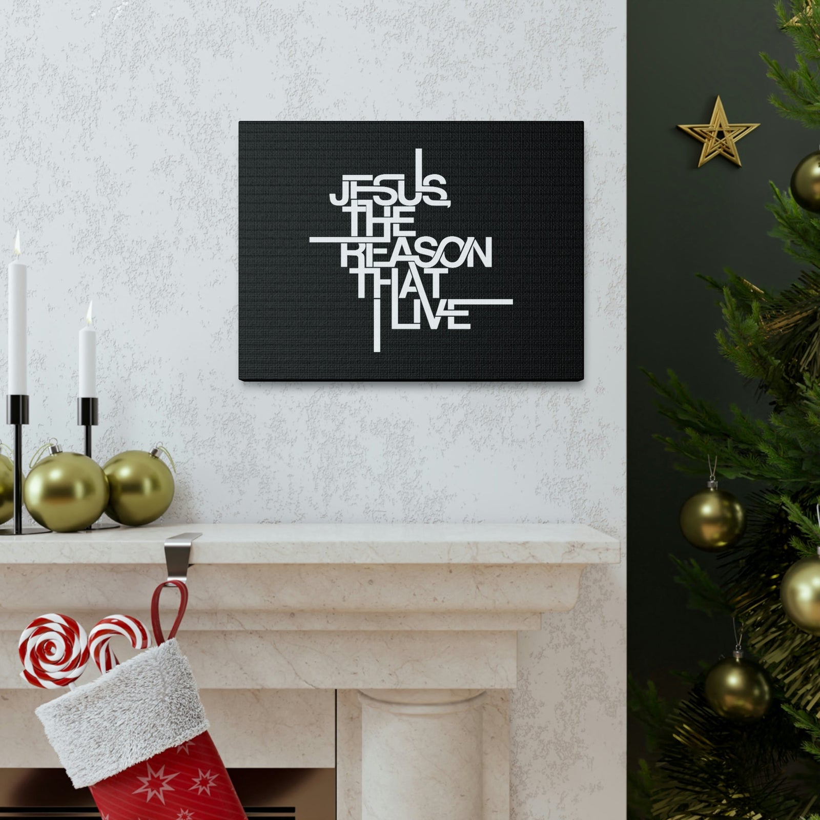 Scripture Walls Jesus, The Reason That I Live Galatians 2:20 Christian Wall Art Bible Verse Print Ready to Hang Unframed-Express Your Love Gifts