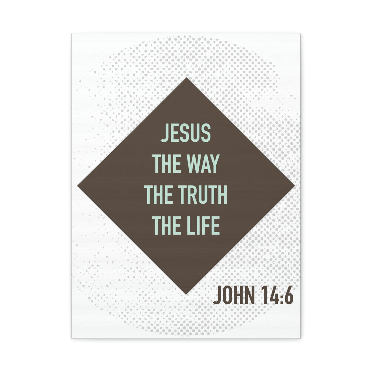 Scripture Walls Jesus The Way The Truth John 14:6 Diamond Christian Wall Art Bible Verse Print Ready To Hang Unframed-Express Your Love Gifts