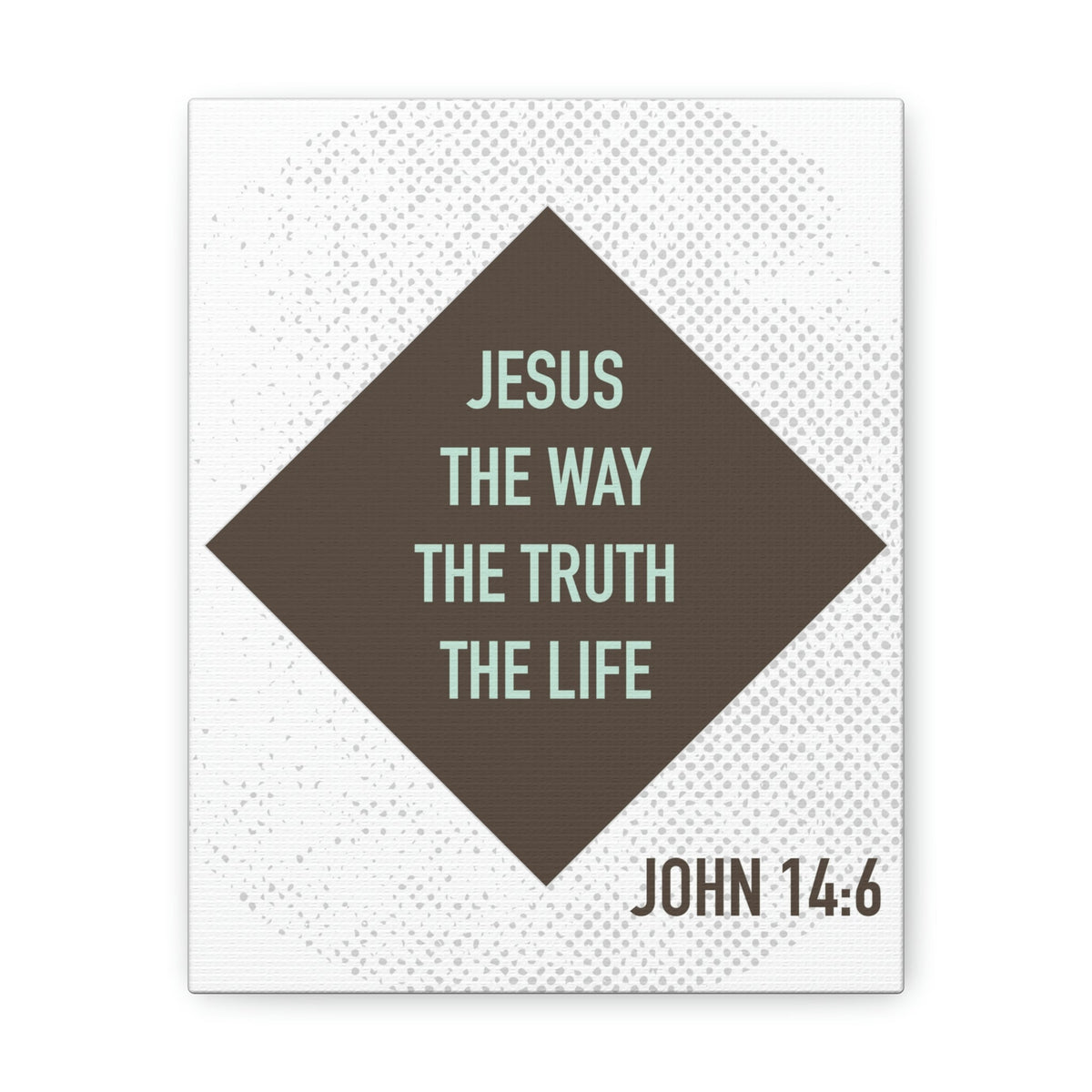 Scripture Walls Jesus The Way The Truth John 14:6 Diamond Christian Wall Art Bible Verse Print Ready To Hang Unframed-Express Your Love Gifts