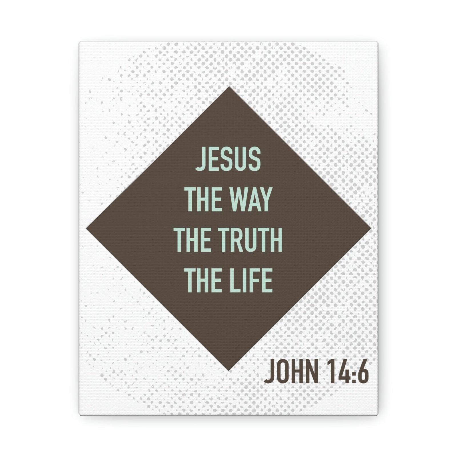 Scripture Walls Jesus The Way The Truth John 14:6 Diamond Christian Wall Art Bible Verse Print Ready To Hang Unframed-Express Your Love Gifts