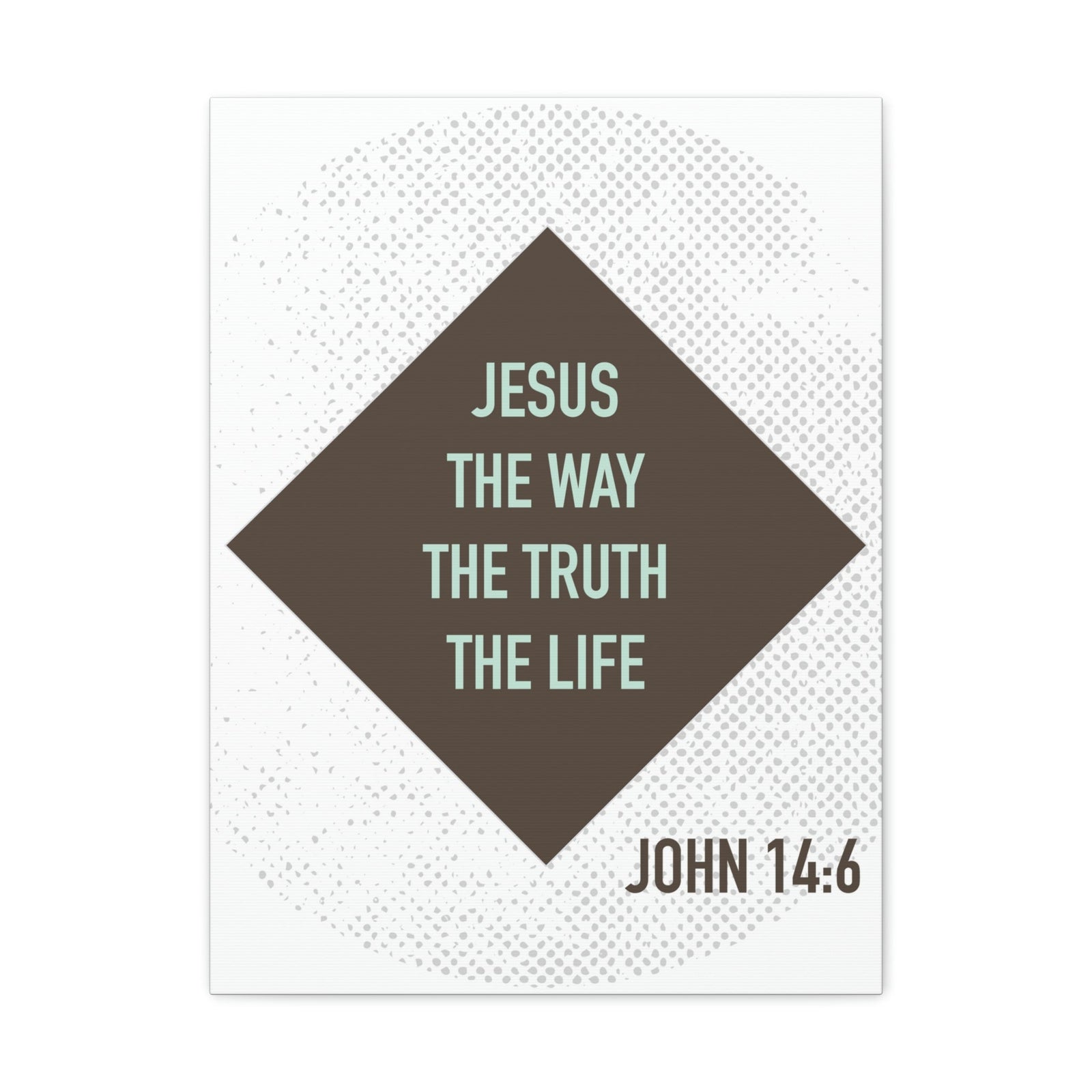 Scripture Walls Jesus The Way The Truth John 14:6 Diamond Christian Wall Art Bible Verse Print Ready To Hang Unframed-Express Your Love Gifts