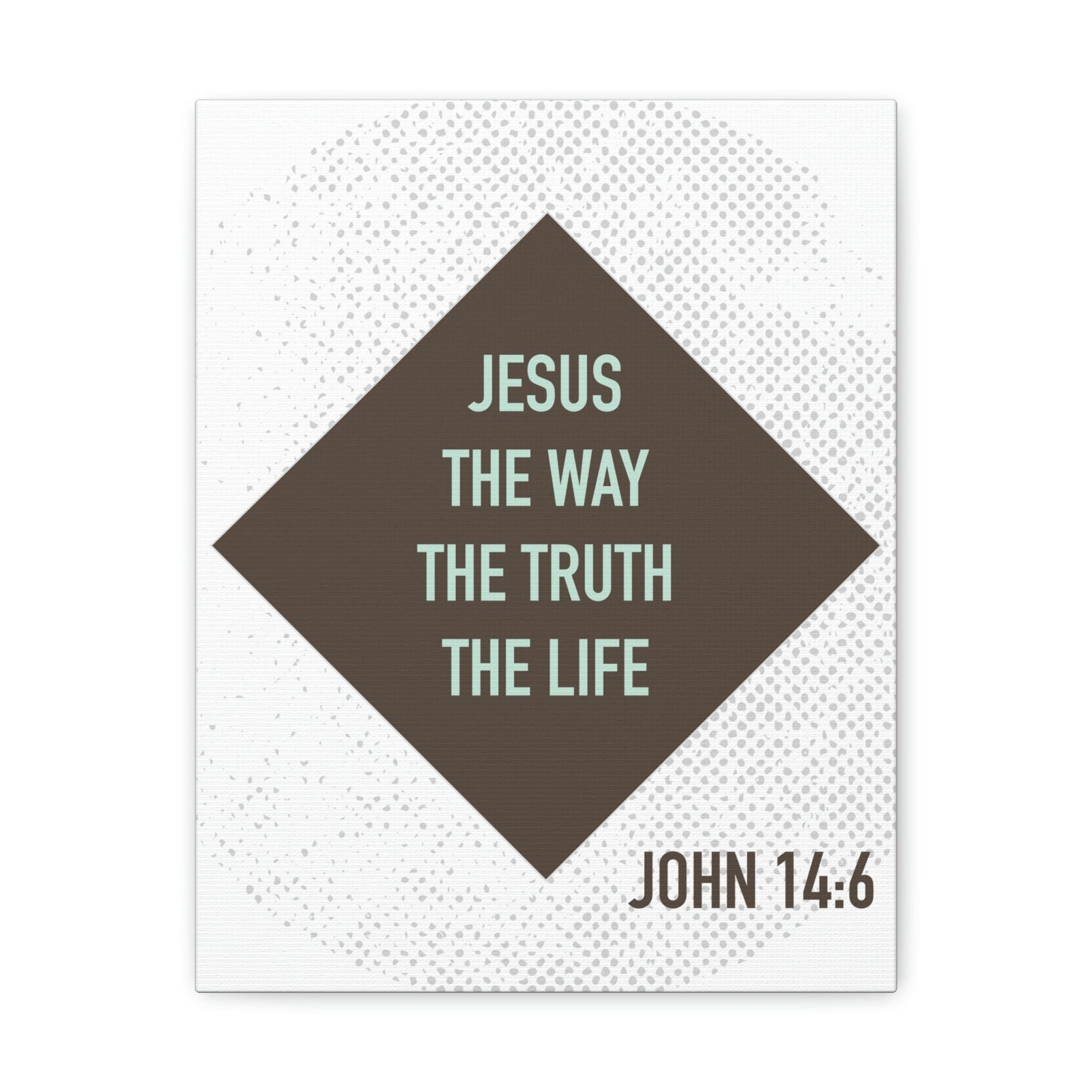 Scripture Walls Jesus The Way The Truth John 14:6 Diamond Christian Wall Art Bible Verse Print Ready To Hang Unframed-Express Your Love Gifts