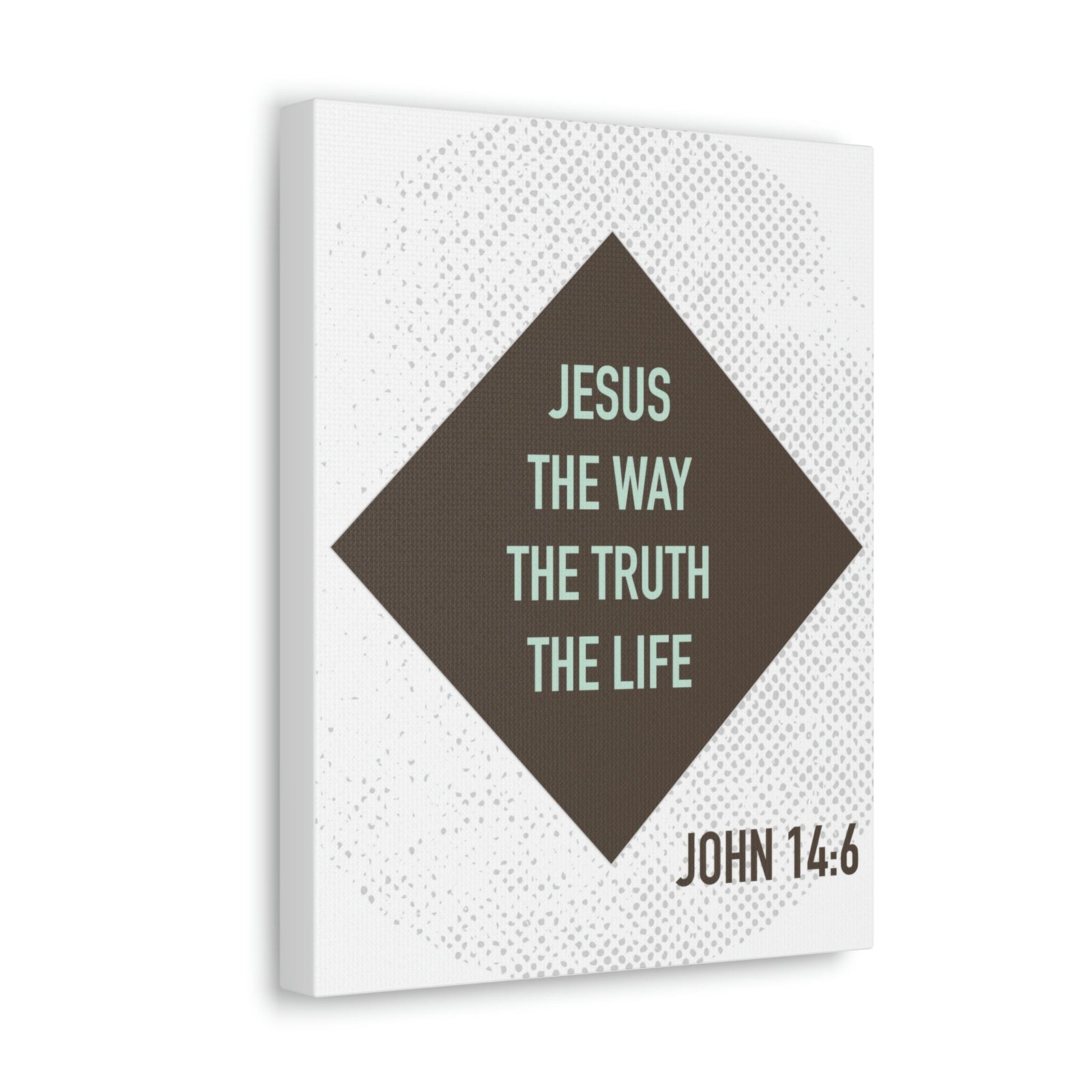 Scripture Walls Jesus The Way The Truth John 14:6 Diamond Christian Wall Art Bible Verse Print Ready To Hang Unframed-Express Your Love Gifts