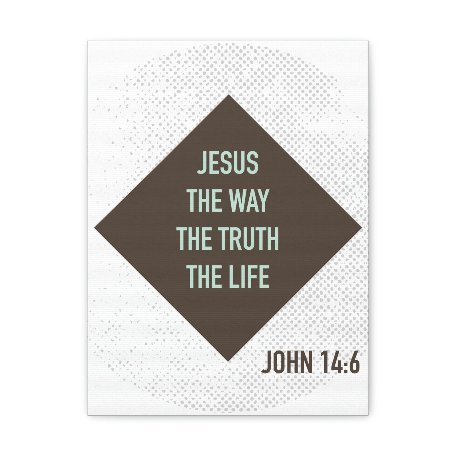 Scripture Walls Jesus The Way The Truth John 14:6 Diamond Christian Wall Art Bible Verse Print Ready To Hang Unframed-Express Your Love Gifts