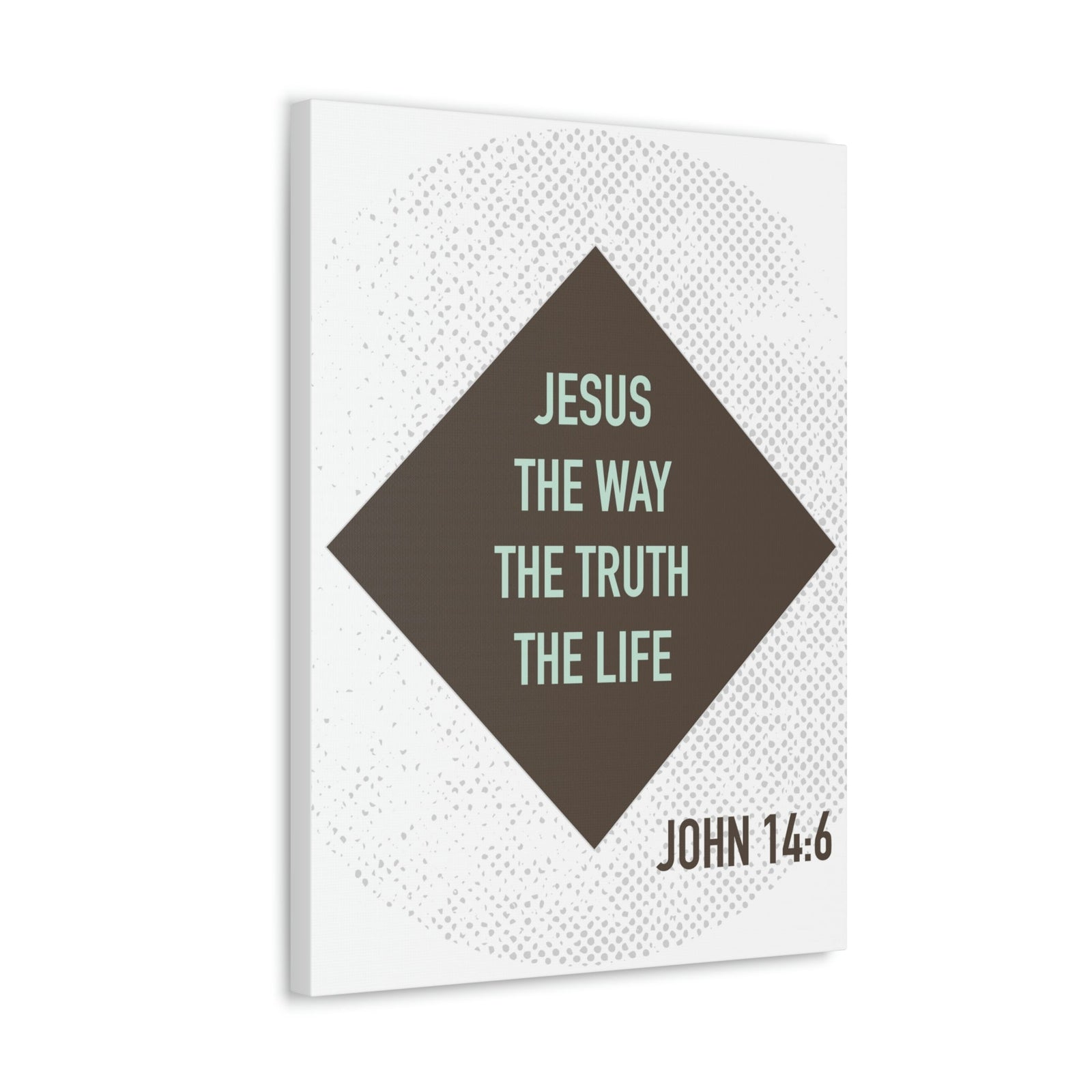 Scripture Walls Jesus The Way The Truth John 14:6 Diamond Christian Wall Art Bible Verse Print Ready To Hang Unframed-Express Your Love Gifts