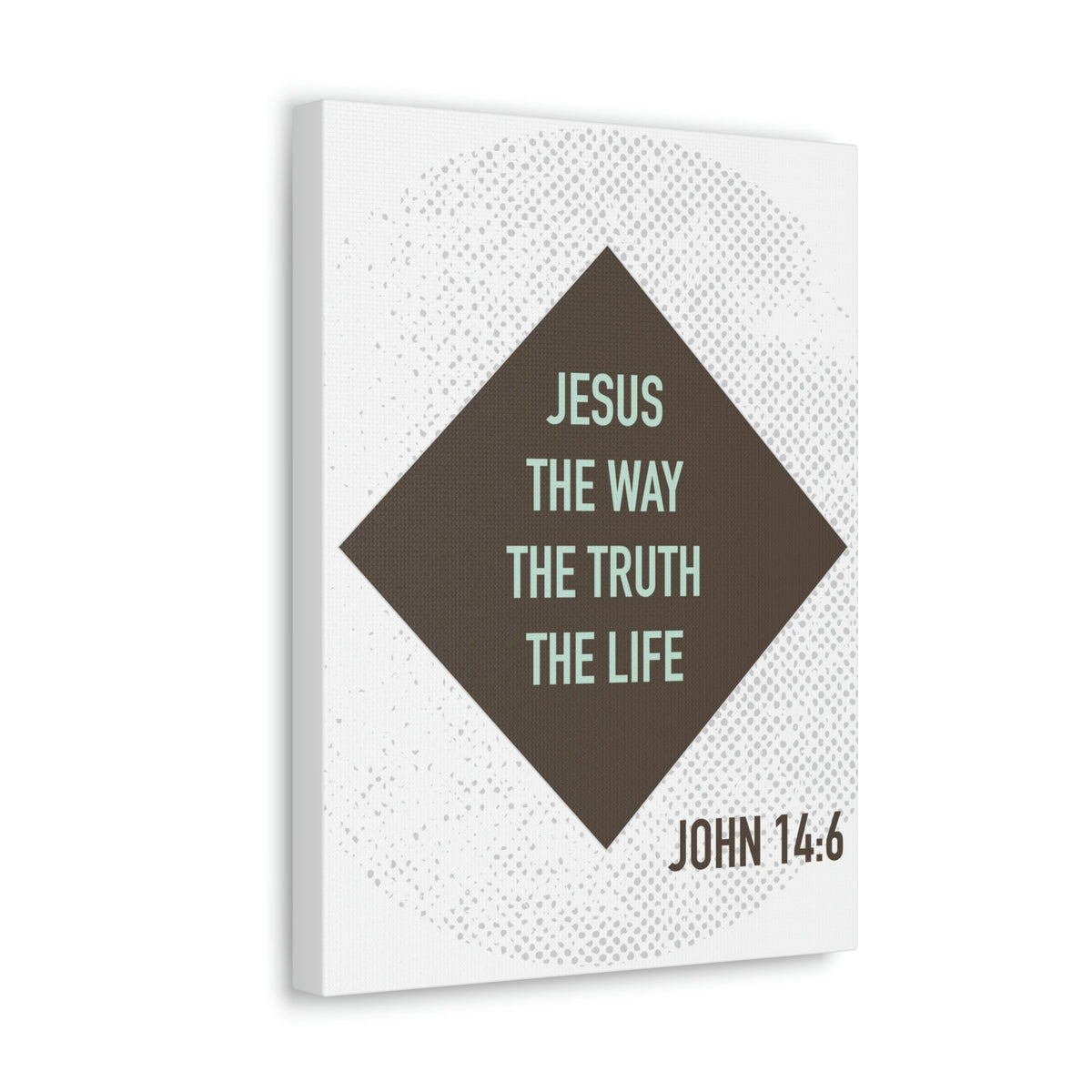 Scripture Walls Jesus The Way The Truth John 14:6 Diamond Christian Wall Art Bible Verse Print Ready To Hang Unframed-Express Your Love Gifts