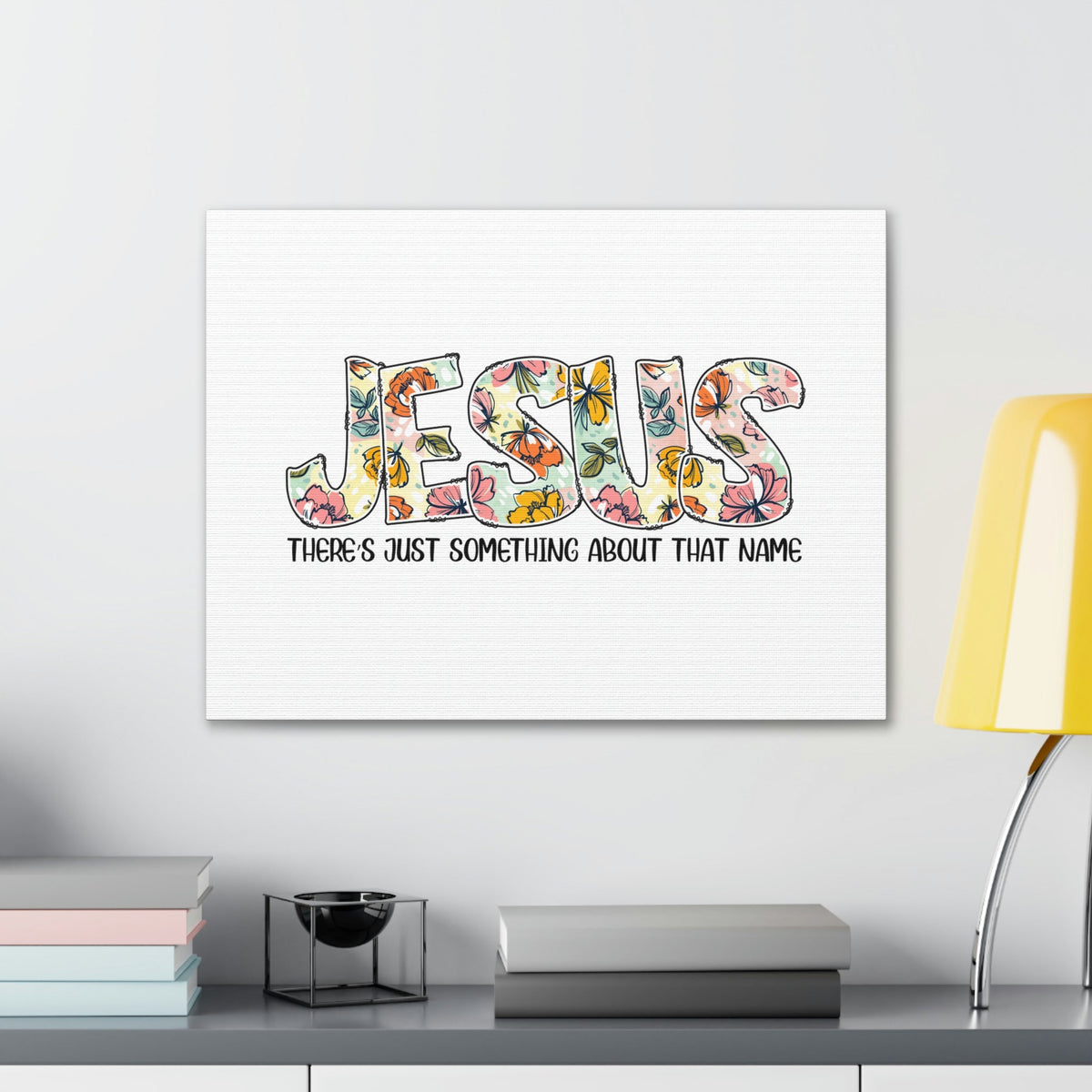 Scripture Walls Jesus There's Just Something Hebrews 12:2 Flowers Christian Wall Art Bible Verse Print Ready to Hang Unframed-Express Your Love Gifts