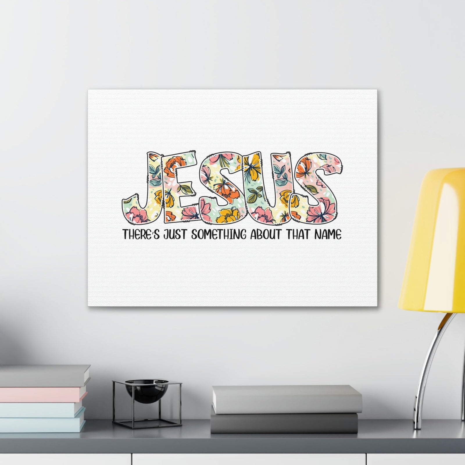 Scripture Walls Jesus There's Just Something Hebrews 12:2 Flowers Christian Wall Art Bible Verse Print Ready to Hang Unframed-Express Your Love Gifts