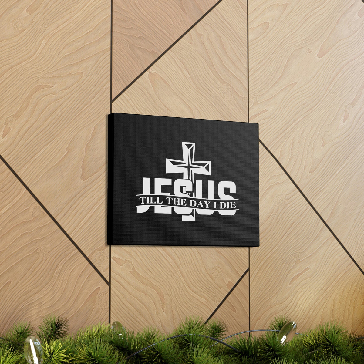 Scripture Walls Jesus Till The Day I Die 2 Corinthians 5:8 Christian Wall Art Bible Verse Print Ready to Hang Unframed-Express Your Love Gifts