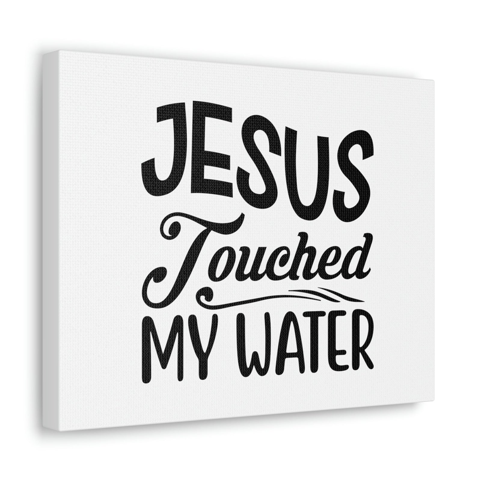 Scripture Walls Jesus Touched My Water Hebrews 13:8 Christian Wall Art Bible Verse Print Ready to Hang Unframed-Express Your Love Gifts