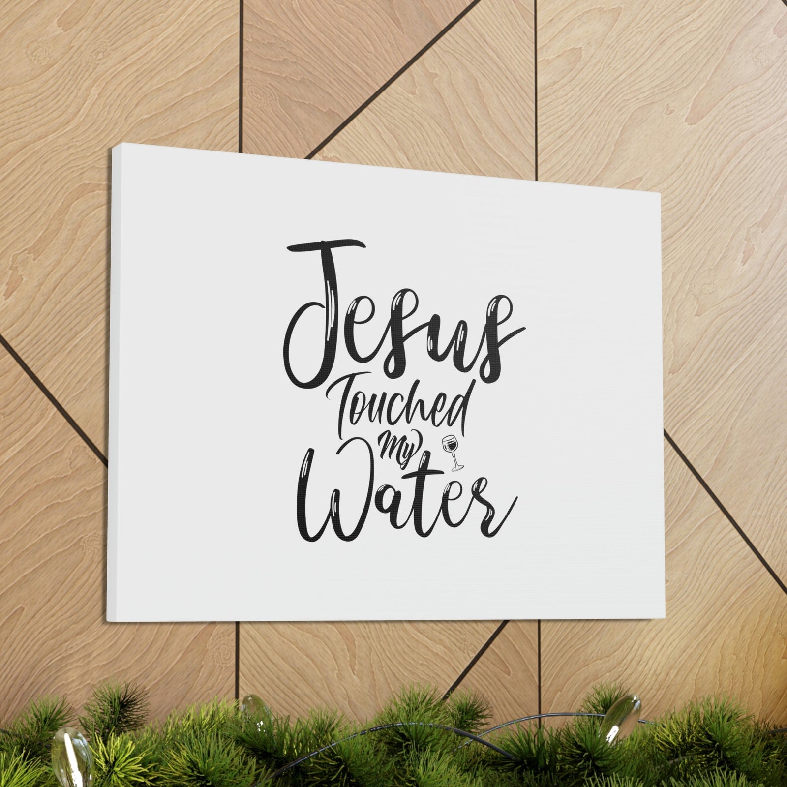 Scripture Walls Jesus Touched My Water Isaiah 6:7 Christian Wall Art Bible Verse Print Ready to Hang Unframed-Express Your Love Gifts