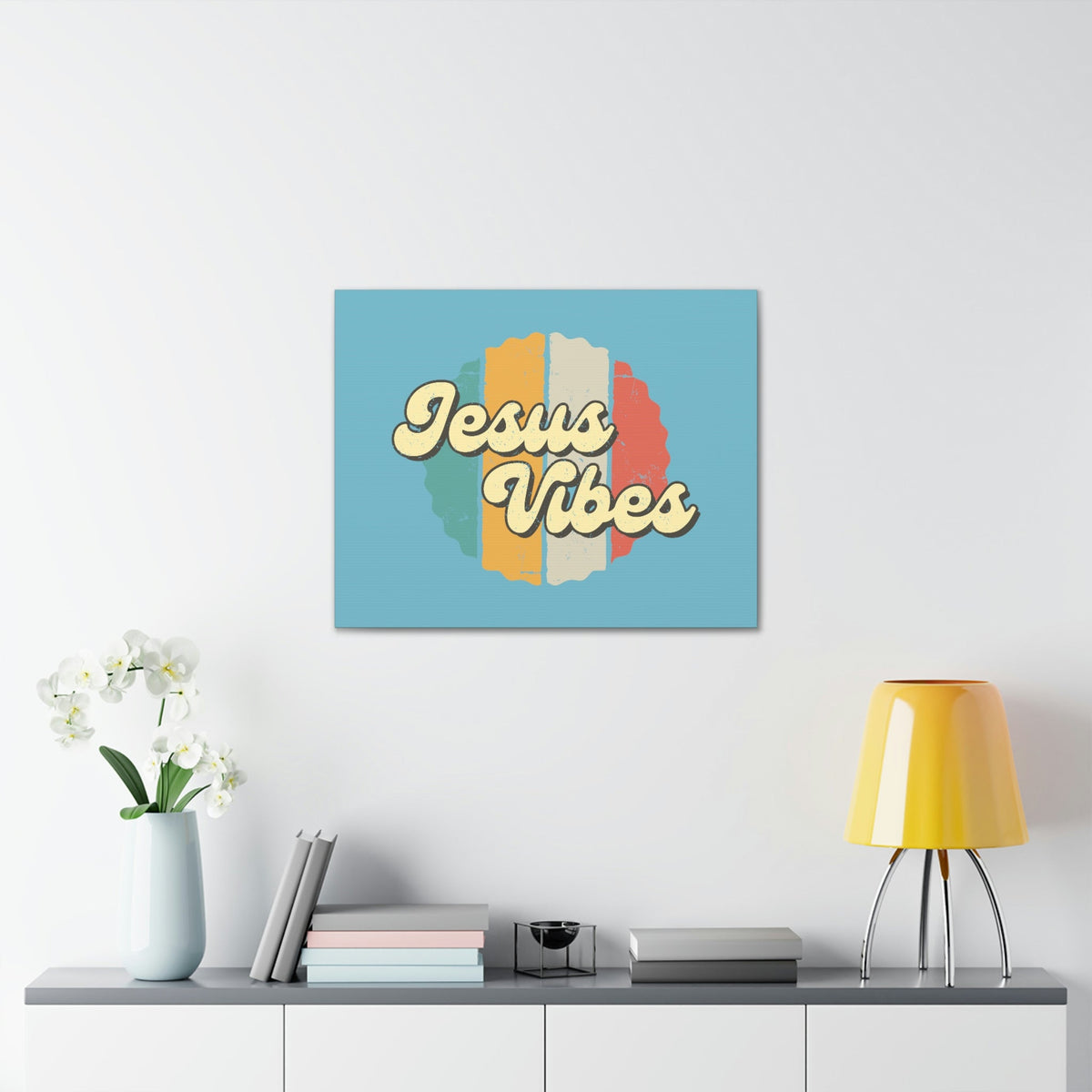 Scripture Walls Jesus Vibes John 1:14 Old Theme Christian Wall Art Bible Verse Print Ready to Hang Unframed-Express Your Love Gifts