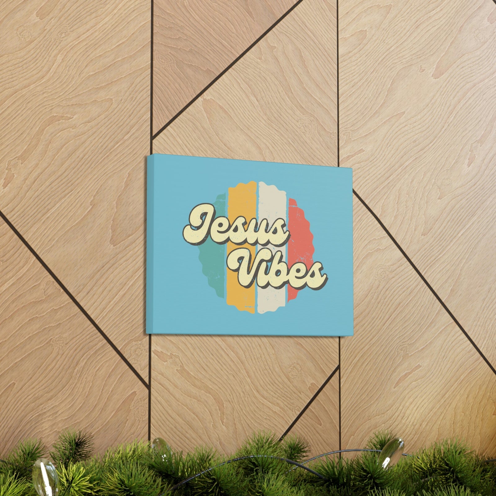 Scripture Walls Jesus Vibes John 1:14 Old Theme Christian Wall Art Bible Verse Print Ready to Hang Unframed-Express Your Love Gifts