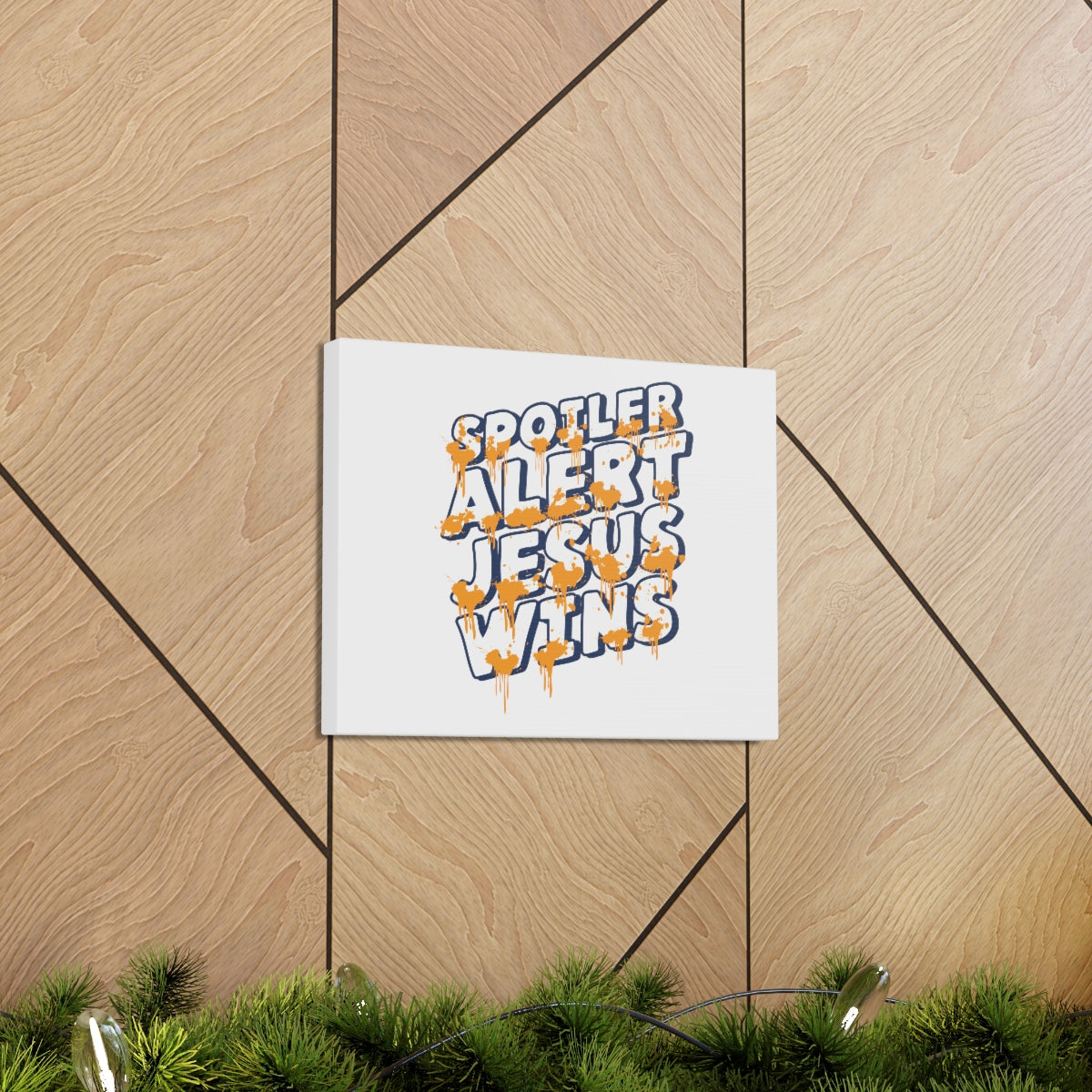 Scripture Walls Jesus Wins 1 Corinthians 15:57 Christian Wall Art Bible Verse Print Ready to Hang Unframed-Express Your Love Gifts