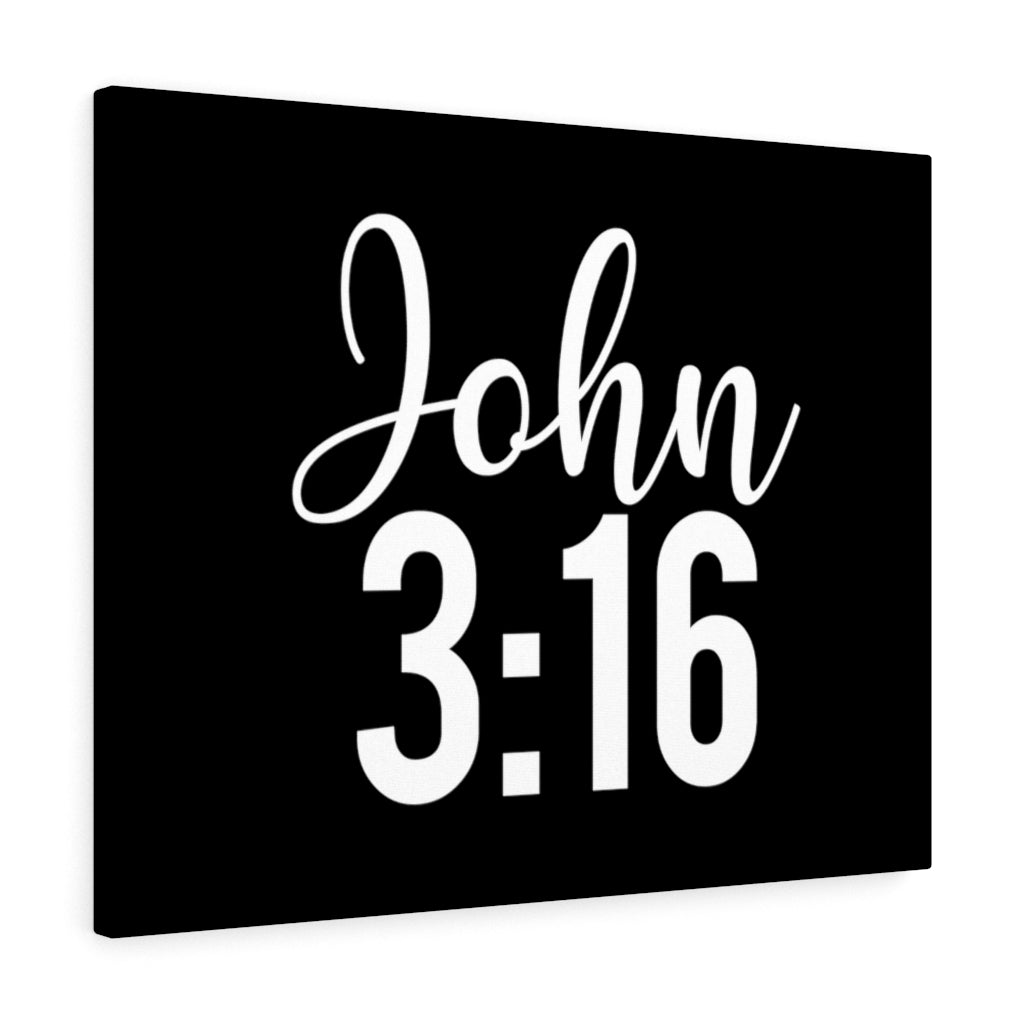 Scripture Walls John 3:16 Bible Verse Canvas Christian Wall Art Ready to Hang Unframed-Express Your Love Gifts