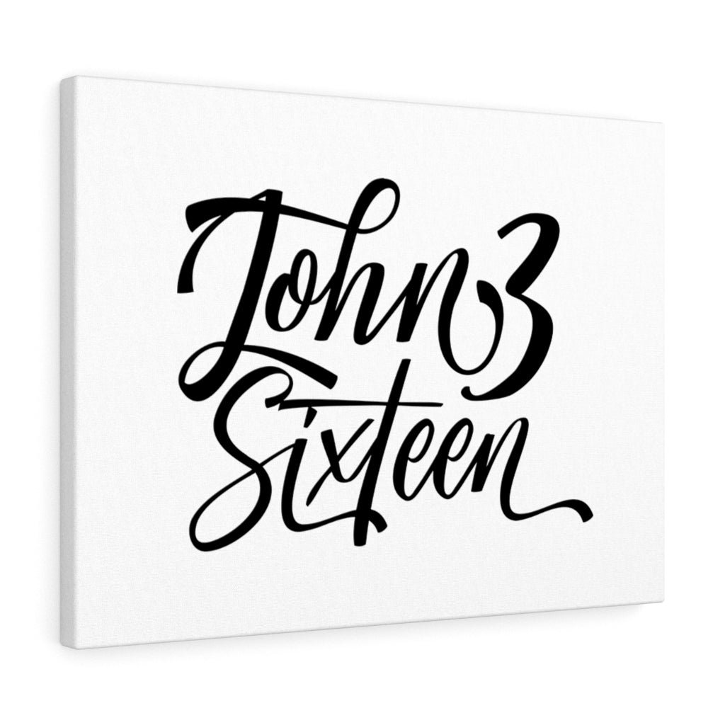 Scripture Walls John 3 Sixteen Bible Verse Canvas Christian Wall Art Ready to Hang Unframed-Express Your Love Gifts