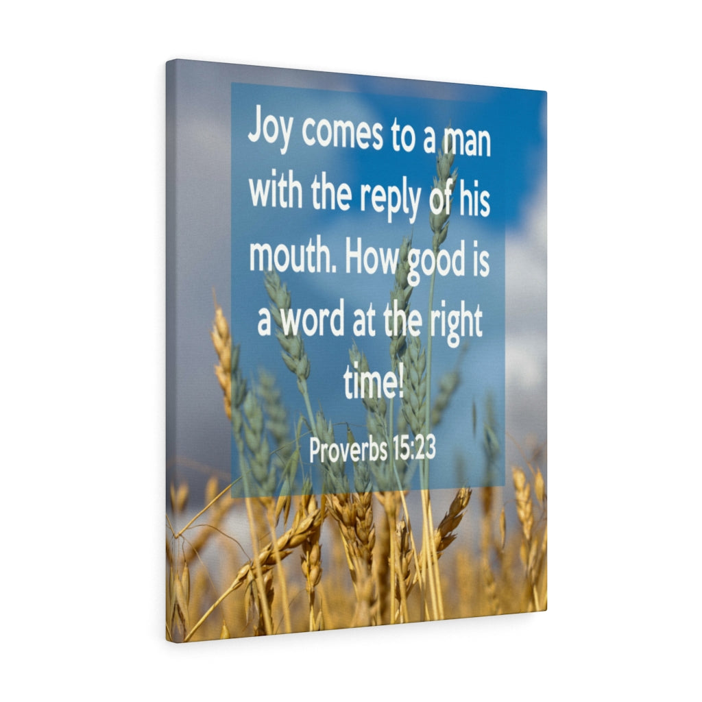 Scripture Walls Joy Comes To A Man 1 John 4:21 Christian Home Decor Bible Art Unframed-Express Your Love Gifts