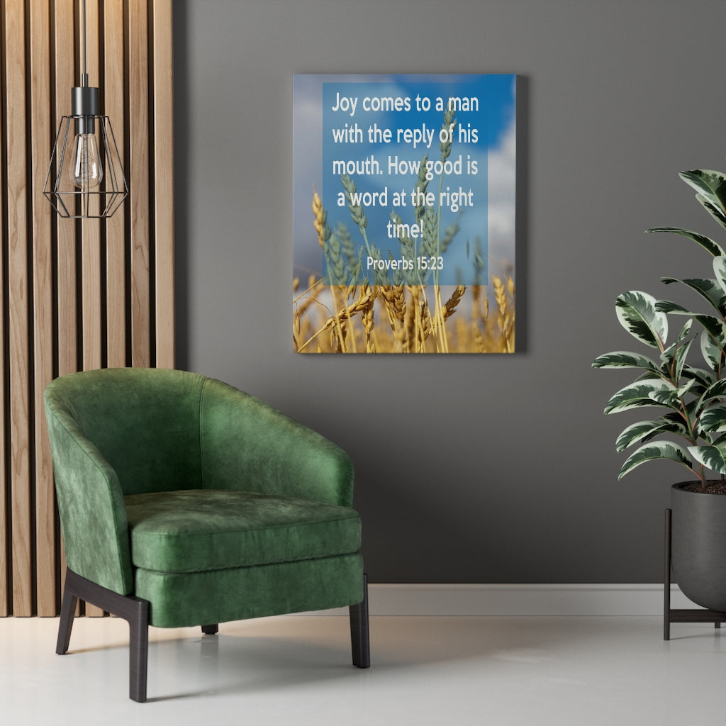 Scripture Walls Joy Comes To A Man 1 John 4:21 Christian Home Decor Bible Art Unframed-Express Your Love Gifts