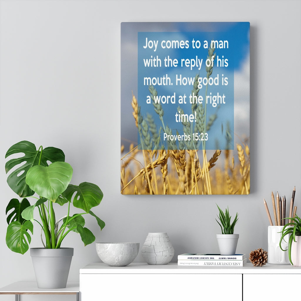 Scripture Walls Joy Comes To A Man 1 John 4:21 Christian Home Decor Bible Art Unframed-Express Your Love Gifts