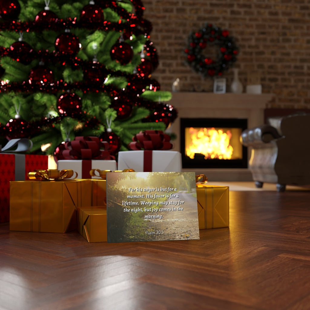 Scripture Walls Joy In The Morning Psalm 30:5 Bible Verse Canvas Christian Wall Art Ready to Hang Unframed-Express Your Love Gifts