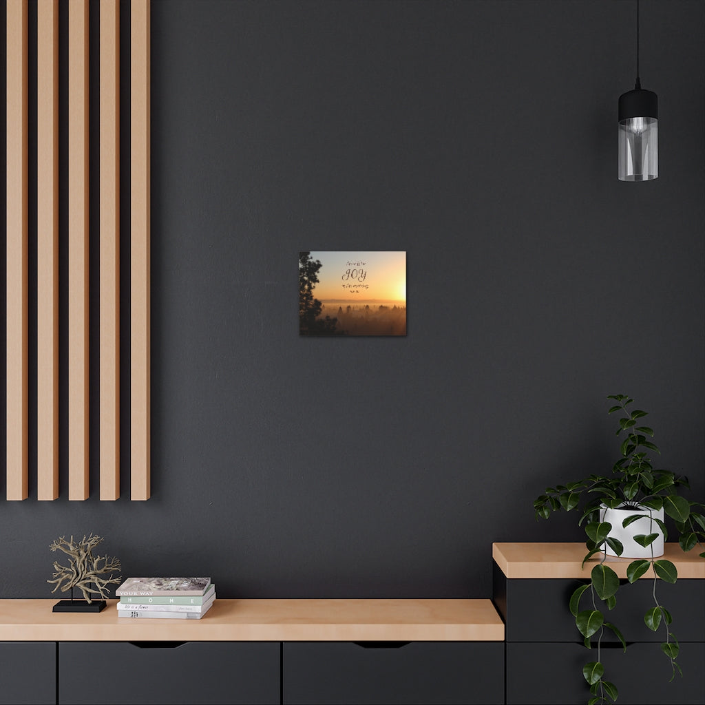 Scripture Walls Joy In The Morning Psalm 91:1 Bible Verse Canvas Christian Wall Art Ready to Hang Unframed-Express Your Love Gifts