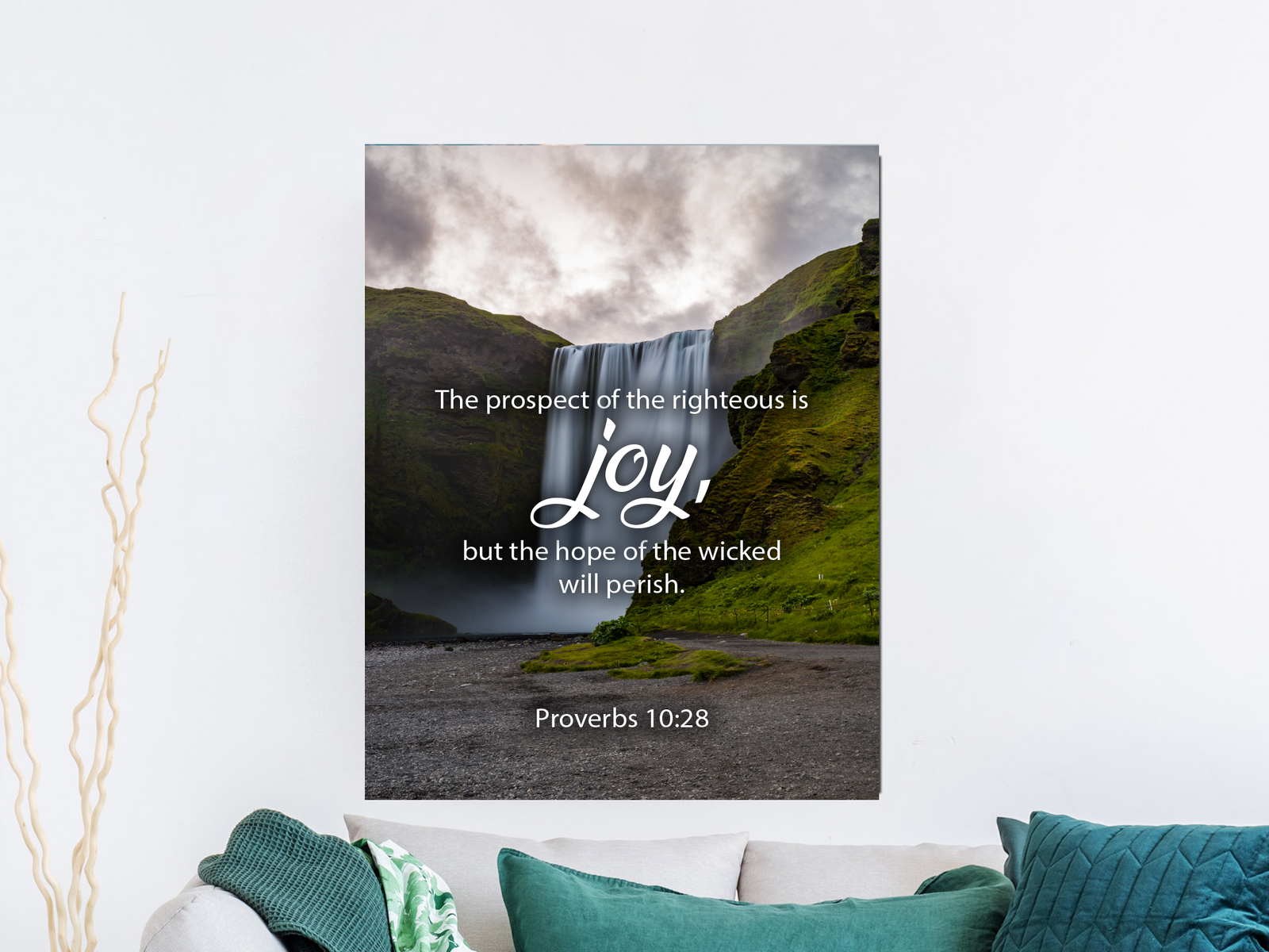 Scripture Walls Joy Proverbs 10:28 Christian Home Decor Bible Art Unframed-Express Your Love Gifts