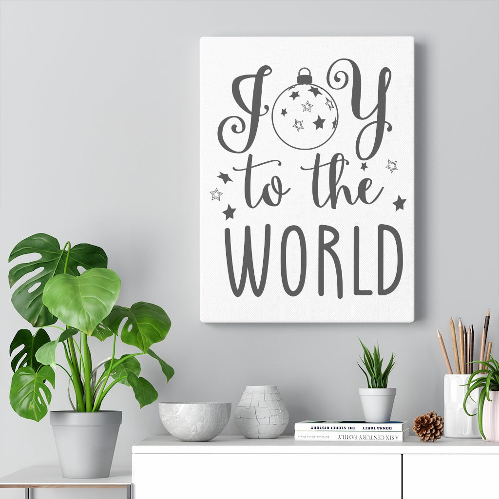 Scripture Walls Joy To The World Bible Verse Canvas Christian Wall Art Ready to Hang Unframed-Express Your Love Gifts