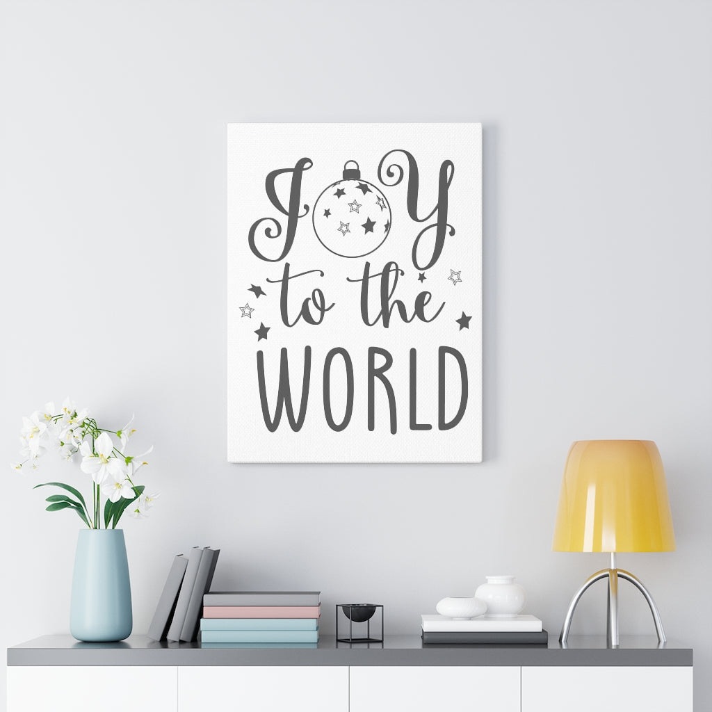 Scripture Walls Joy To The World Bible Verse Canvas Christian Wall Art Ready to Hang Unframed-Express Your Love Gifts