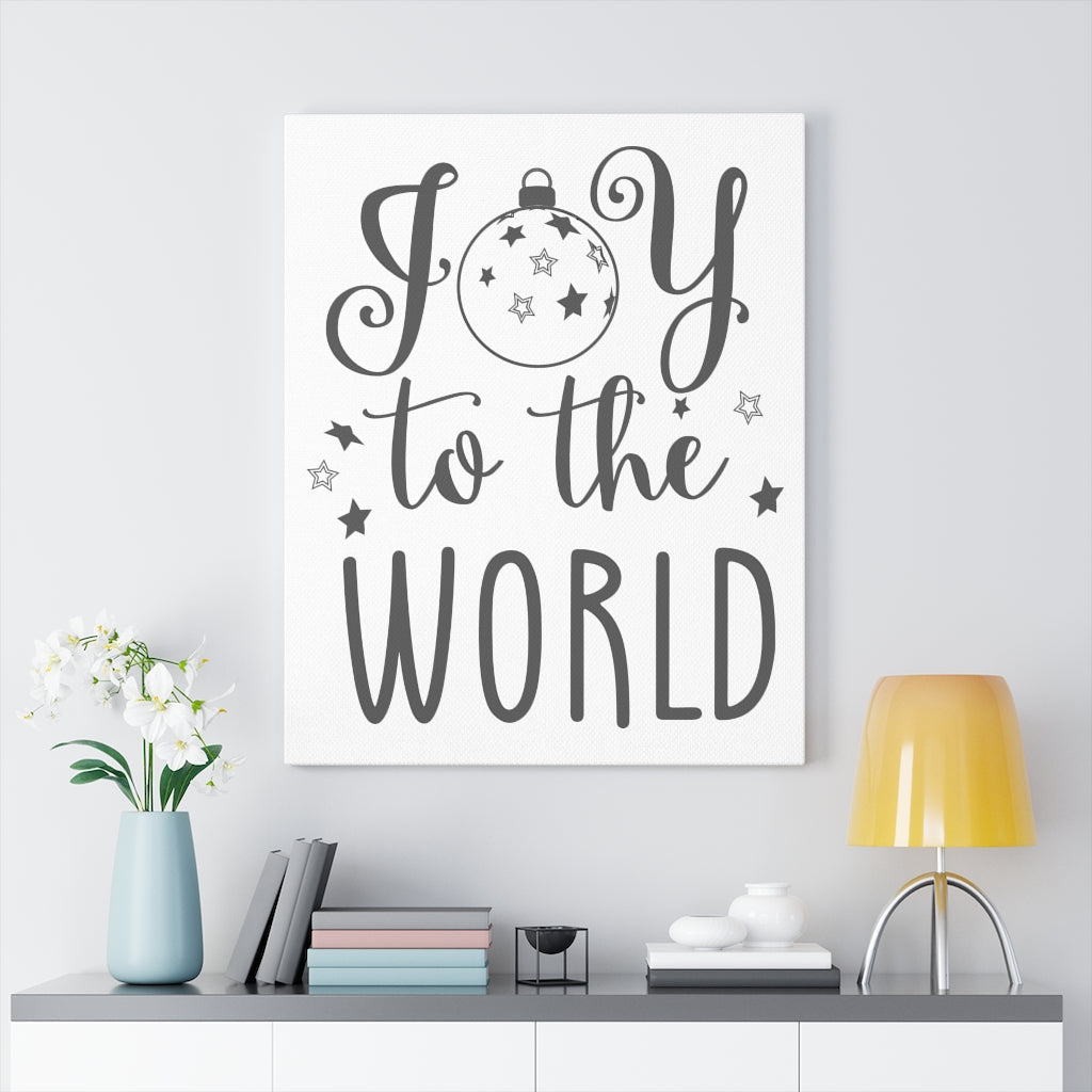 Scripture Walls Joy To The World Bible Verse Canvas Christian Wall Art Ready to Hang Unframed-Express Your Love Gifts