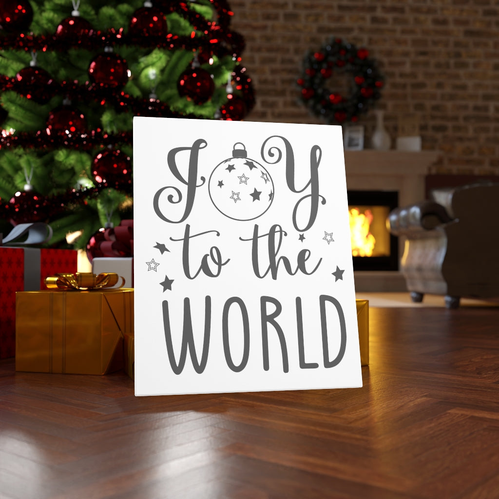 Scripture Walls Joy To The World Bible Verse Canvas Christian Wall Art Ready to Hang Unframed-Express Your Love Gifts