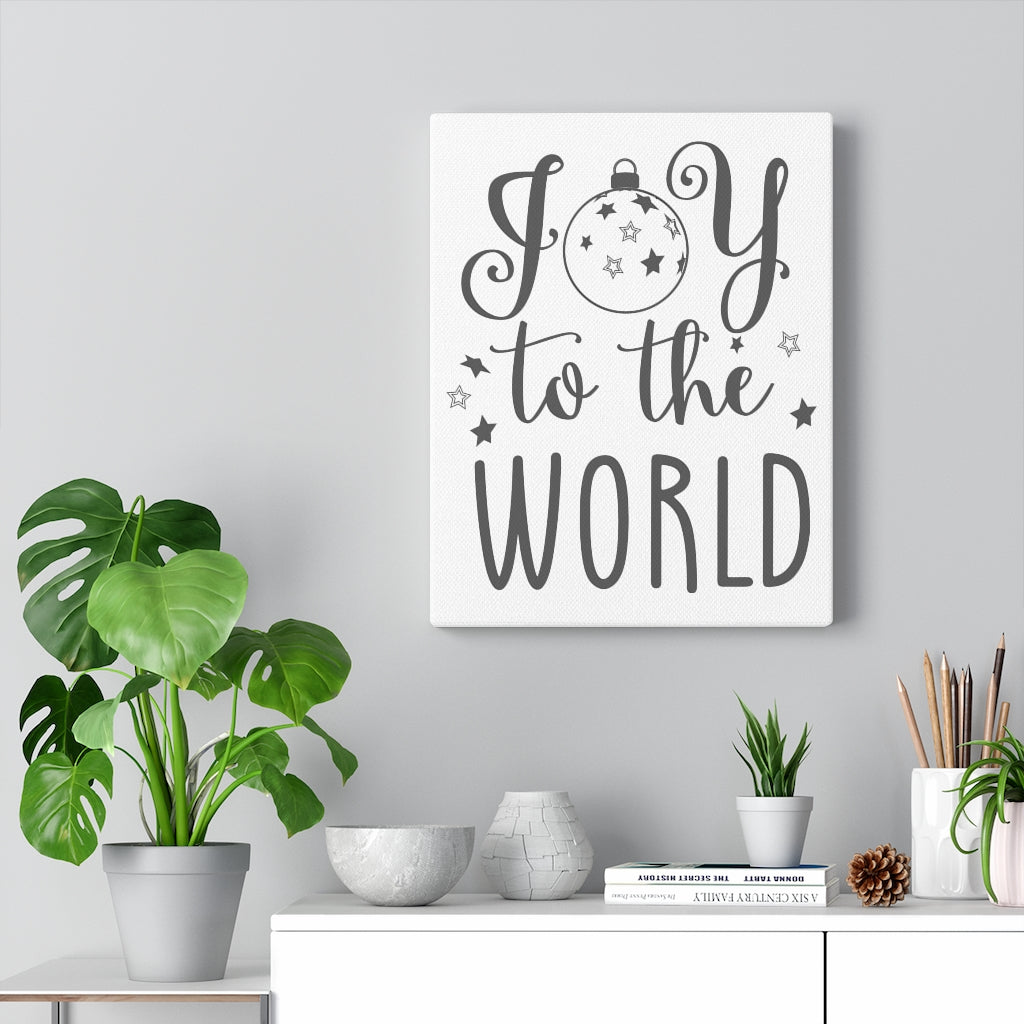 Scripture Walls Joy To The World Bible Verse Canvas Christian Wall Art Ready to Hang Unframed-Express Your Love Gifts
