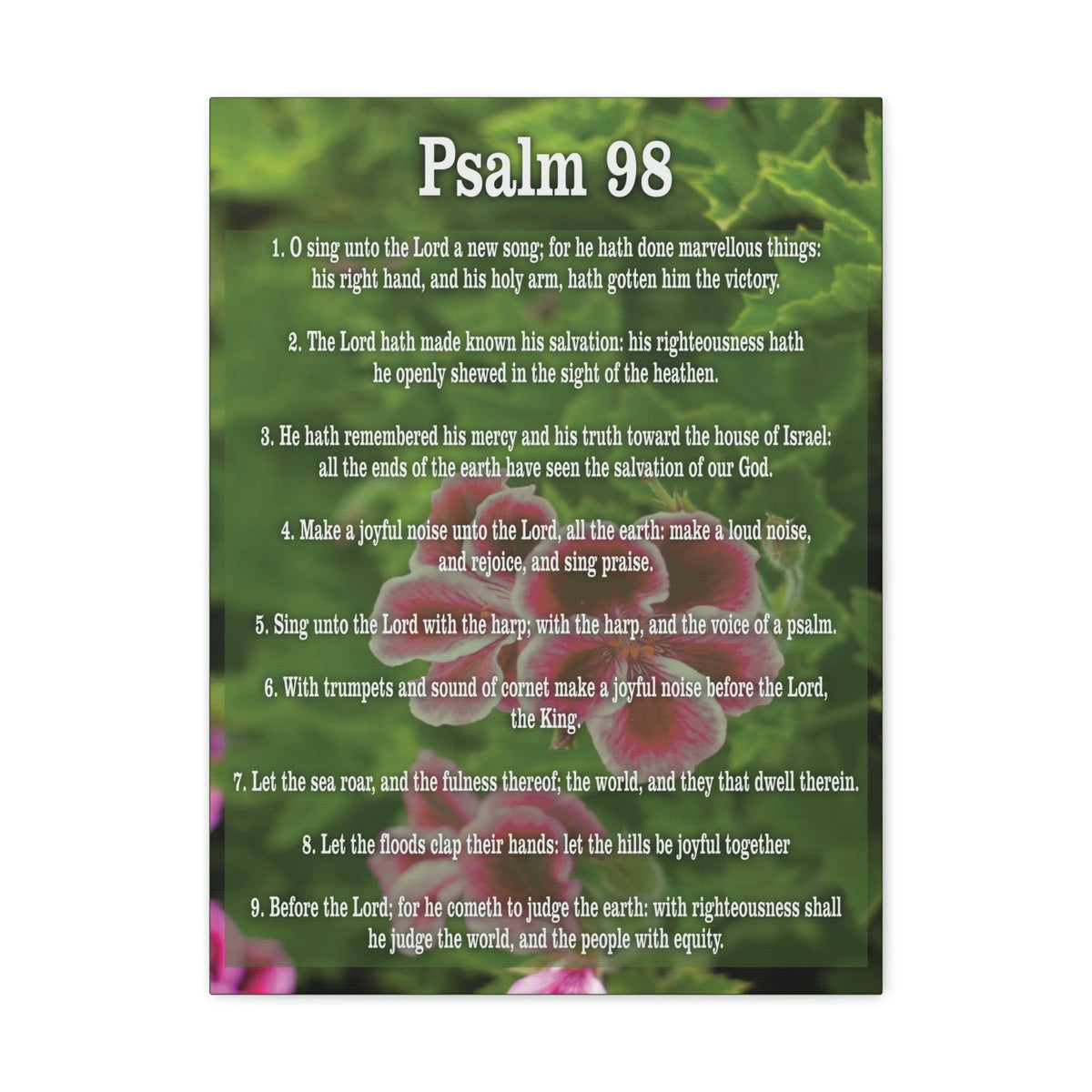 Scripture Walls Joyful Noise Of Salvation Psalm 98:4 Christian Wall Art Print Ready to Hang Unframed-Express Your Love Gifts