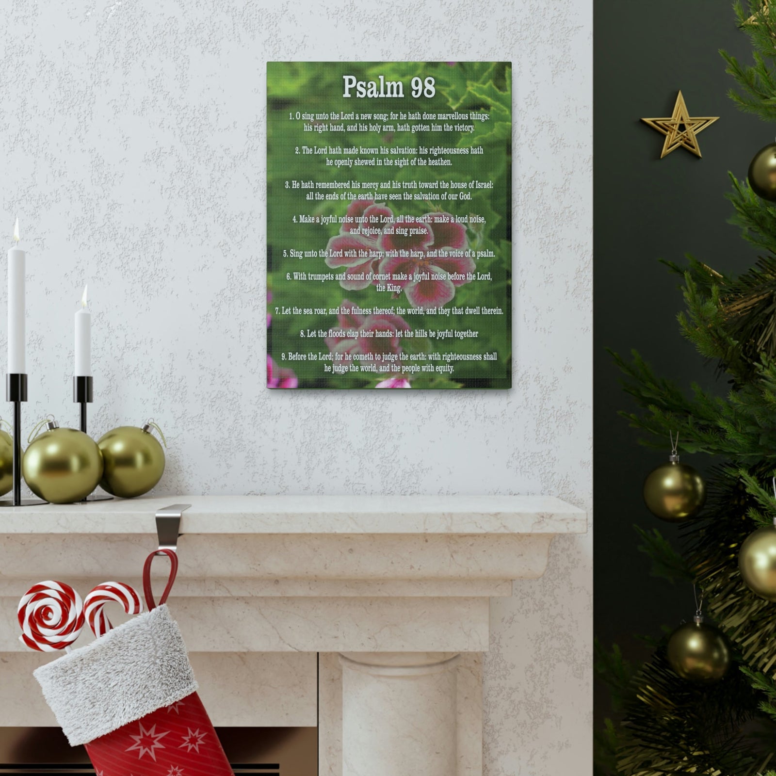 Scripture Walls Joyful Noise Of Salvation Psalm 98:4 Christian Wall Art Print Ready to Hang Unframed-Express Your Love Gifts