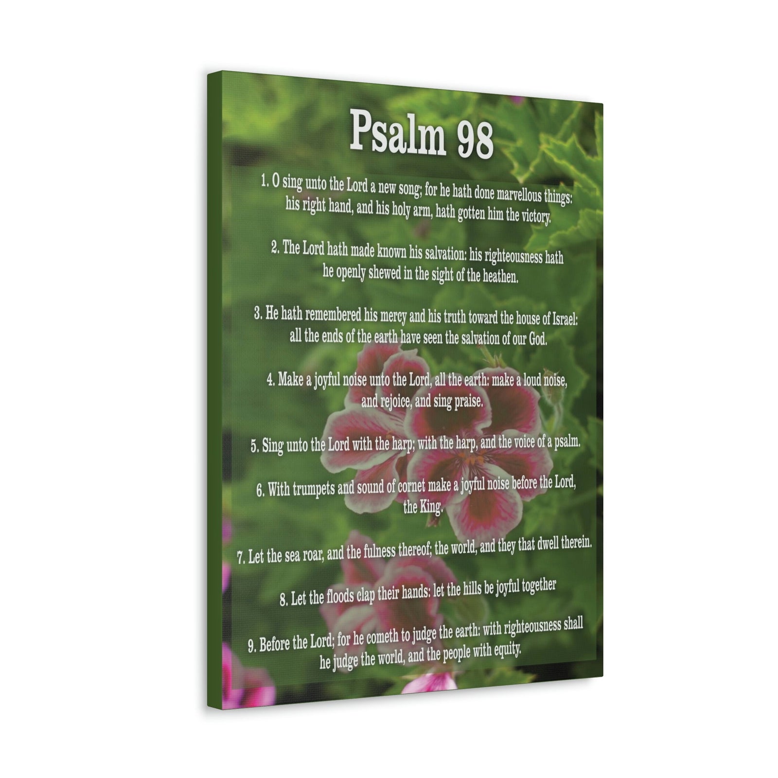 Scripture Walls Joyful Noise Of Salvation Psalm 98:4 Christian Wall Art Print Ready to Hang Unframed-Express Your Love Gifts