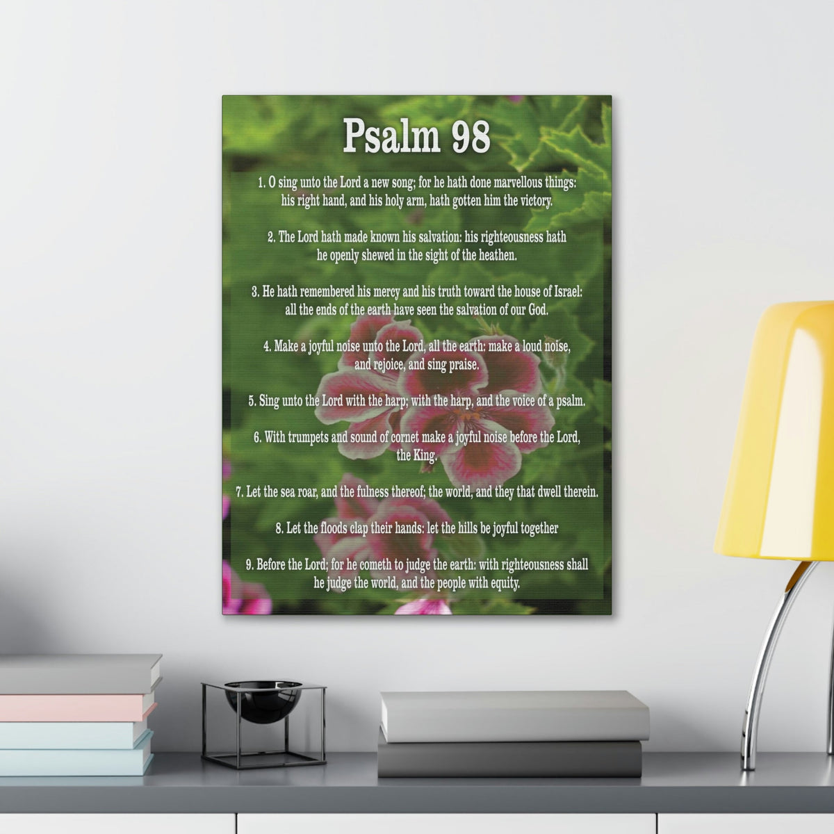 Scripture Walls Joyful Noise Of Salvation Psalm 98:4 Christian Wall Art Print Ready to Hang Unframed-Express Your Love Gifts