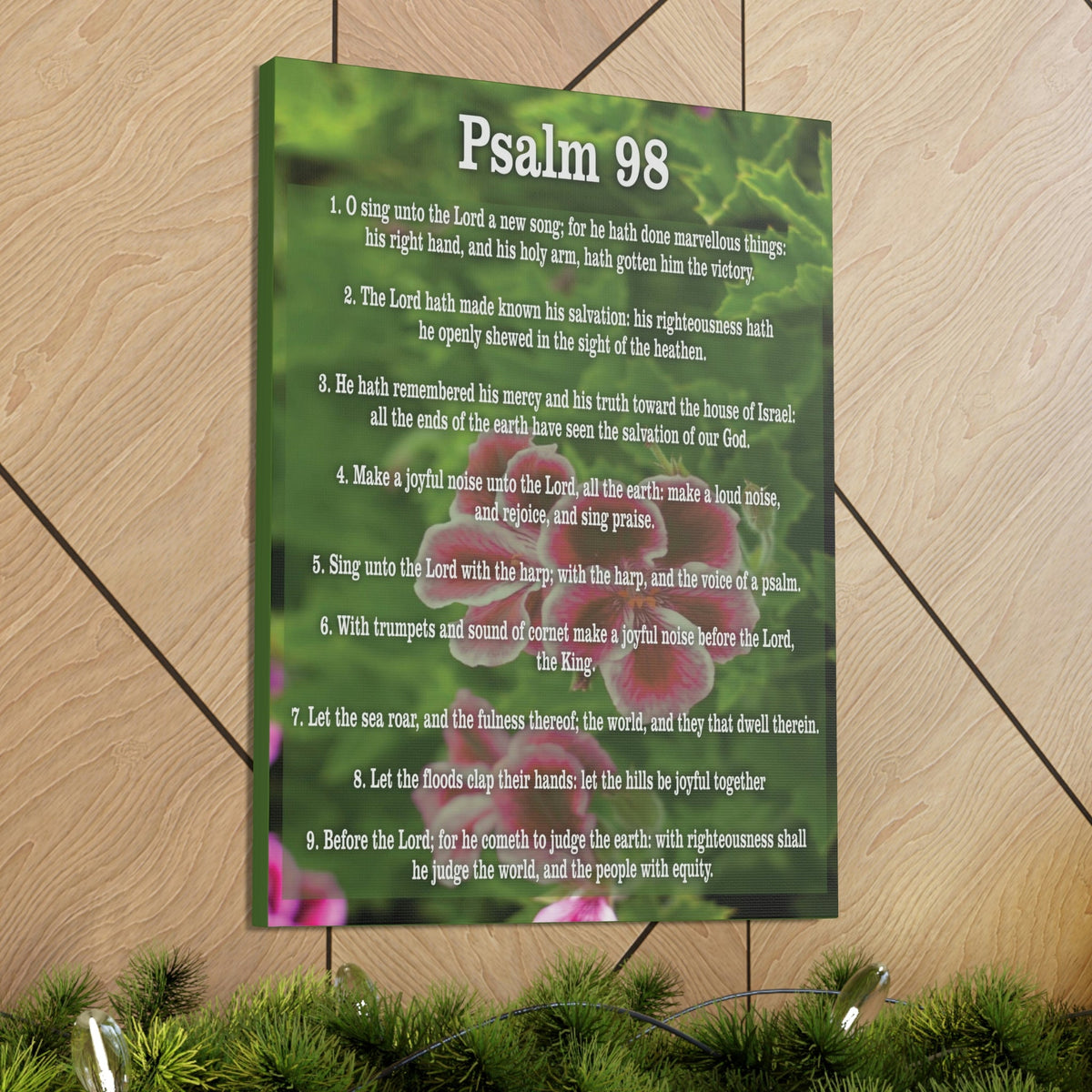 Scripture Walls Joyful Noise Of Salvation Psalm 98:4 Christian Wall Art Print Ready to Hang Unframed-Express Your Love Gifts