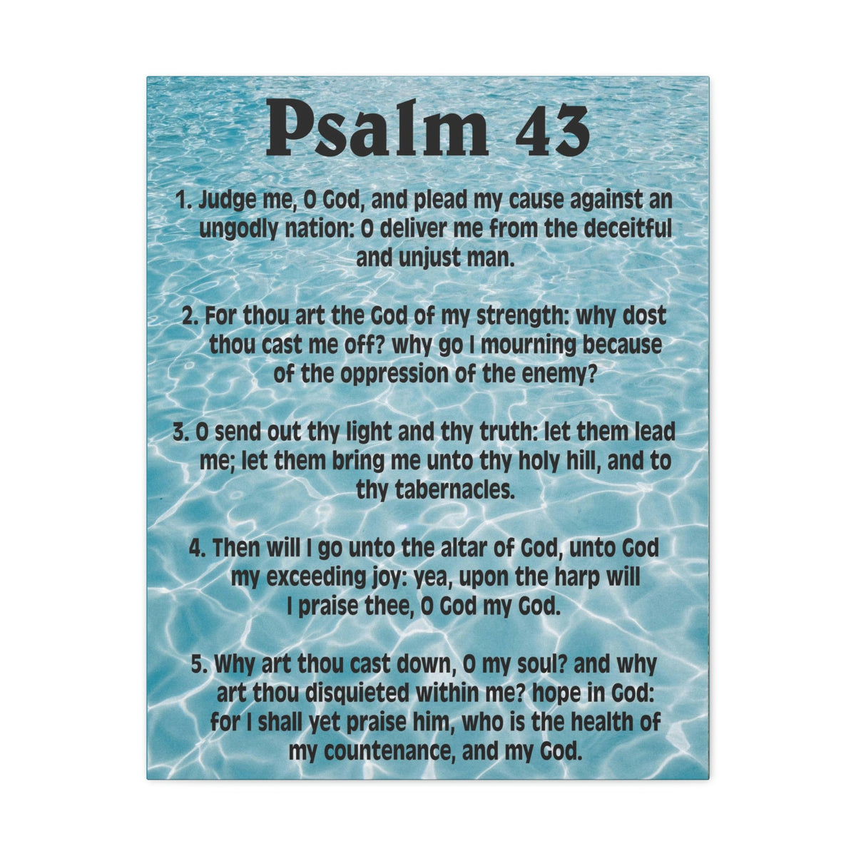 Scripture Walls Judge Me Psalm 43:5 Christian Wall Art Bible Verse Print Ready to Hang Unframed-Express Your Love Gifts