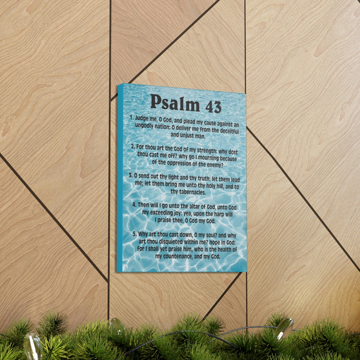 Scripture Walls Judge Me Psalm 43:5 Christian Wall Art Bible Verse Print Ready to Hang Unframed-Express Your Love Gifts