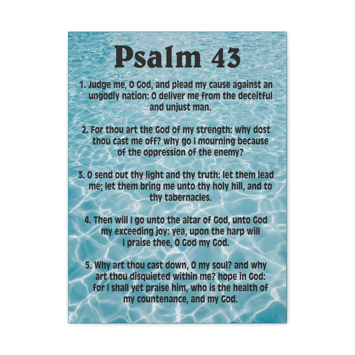 Scripture Walls Judge Me Psalm 43:5 Christian Wall Art Bible Verse Print Ready to Hang Unframed-Express Your Love Gifts