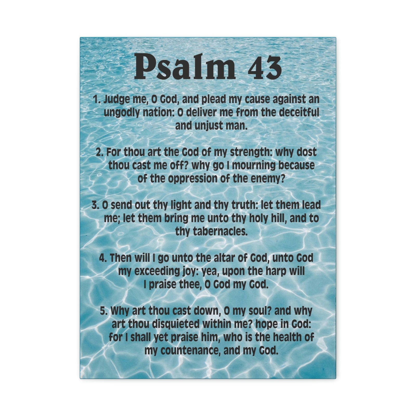 Scripture Walls Judge Me Psalm 43:5 Christian Wall Art Bible Verse Print Ready to Hang Unframed-Express Your Love Gifts