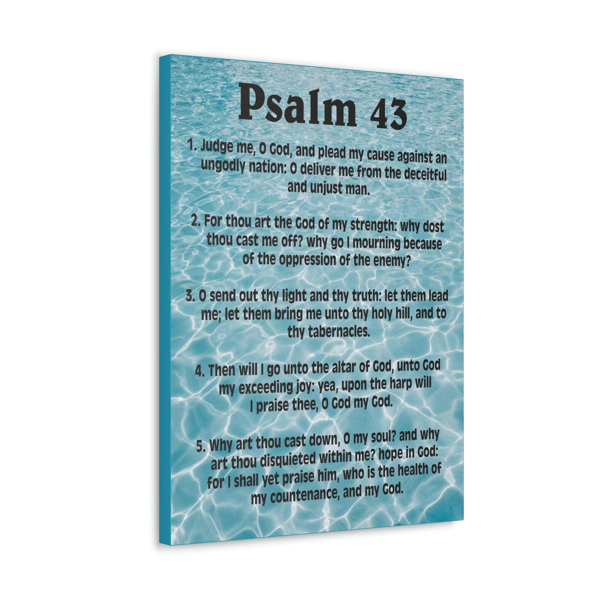 Scripture Walls Judge Me Psalm 43:5 Christian Wall Art Bible Verse Print Ready to Hang Unframed-Express Your Love Gifts