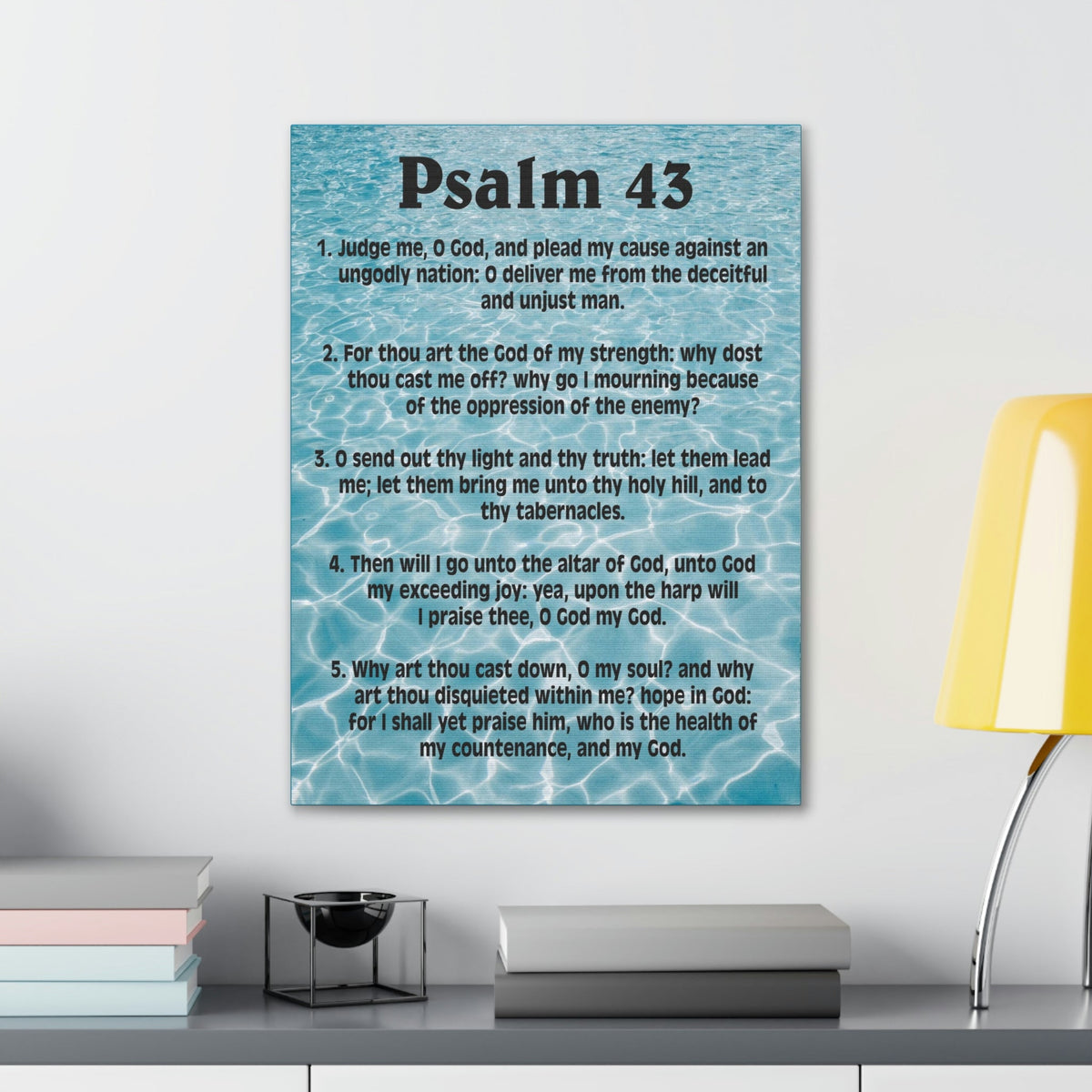 Scripture Walls Judge Me Psalm 43:5 Christian Wall Art Bible Verse Print Ready to Hang Unframed-Express Your Love Gifts