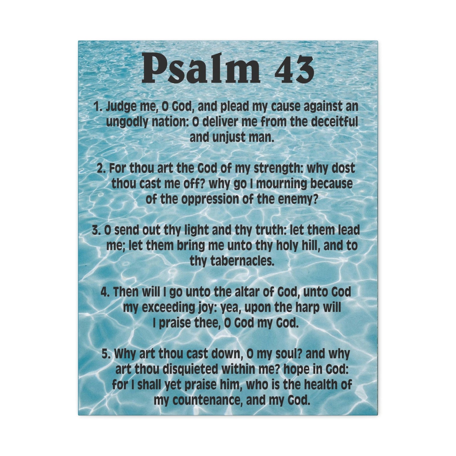 Scripture Walls Judge Me Psalm 43:5 Christian Wall Art Bible Verse Print Ready to Hang Unframed-Express Your Love Gifts