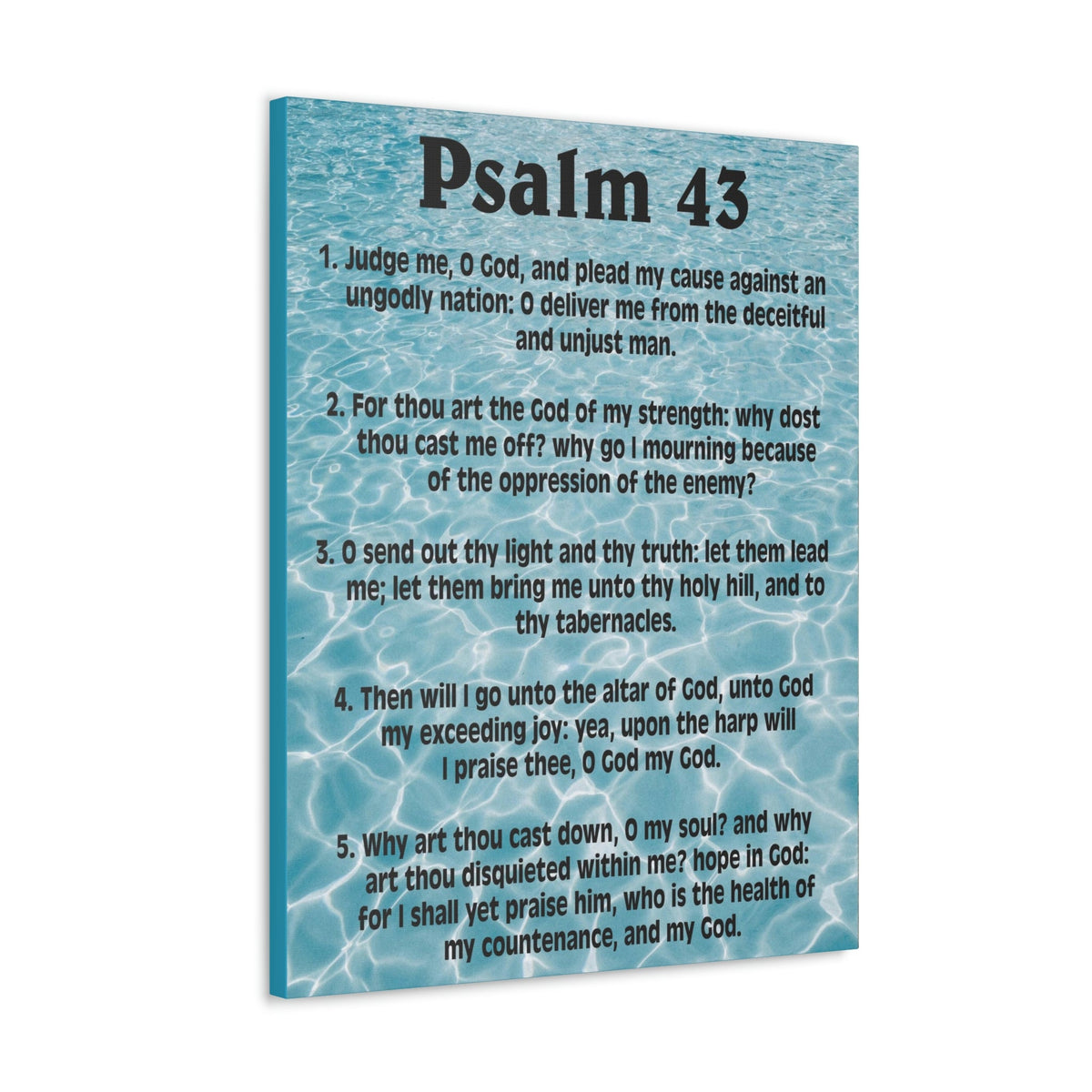 Scripture Walls Judge Me Psalm 43:5 Christian Wall Art Bible Verse Print Ready to Hang Unframed-Express Your Love Gifts