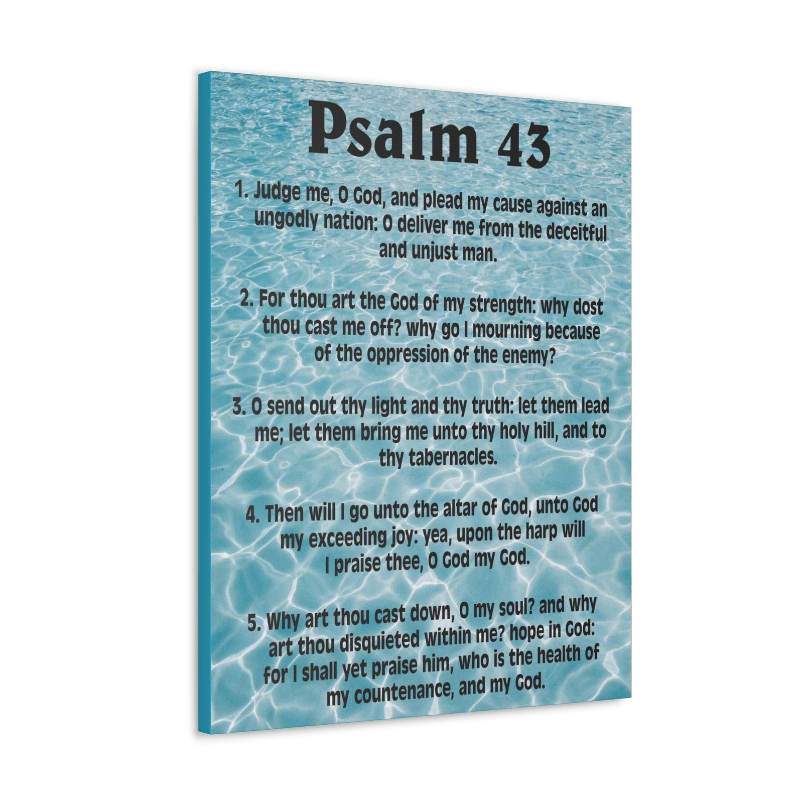 Scripture Walls Judge Me Psalm 43:5 Christian Wall Art Bible Verse Print Ready to Hang Unframed-Express Your Love Gifts
